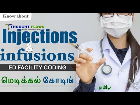 Injections and infusions in Tamil II ED facility coding II THOUGHTFLOWS II Medical coding in tamil