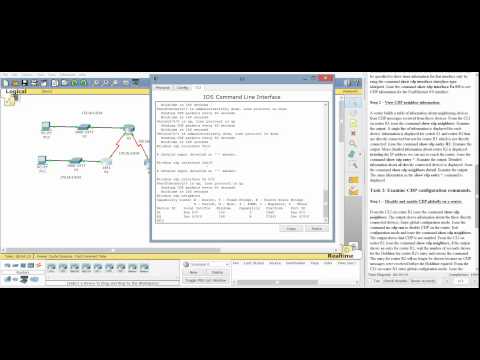 2.3.3 cisco discovery protocol CDP Packet tracer labs