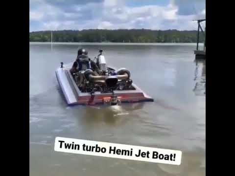 Twin turbo hemi jet boat #mechanical #boat #status
