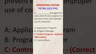 PGTRB 2022 PYQ #pgtrbcs #trbcse #ugcnetcs