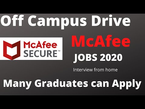 McAfee Jobs 2020 || Jobs 2020 || Gyanibacha