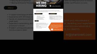AWS CLOUD ENGINEER #job #2024 #aws #cloud #engineering #developer #awscloud