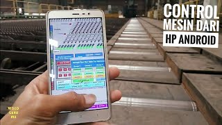 Sophisticated machine control remotely IoT smartphone with Siemens S7 300 WinCC & WebUX PLC