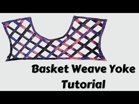 How to Create a Basket Weave Design |Yoke|Neckline(Beginner)