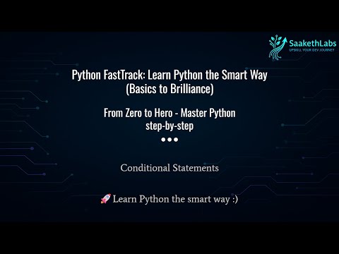 Master Python Conditional Statements: If, Elif, Else, and Logical Operators Explained