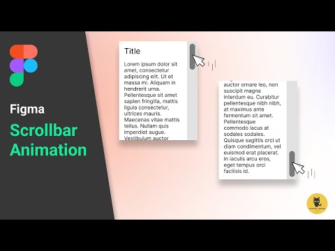 How To Create Scrollbar Animation On Figma