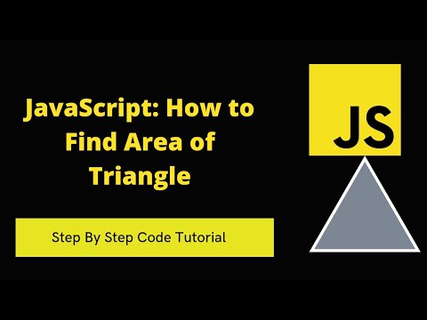 JavaScript: How to Find Area of Triangle | SadDamniT