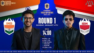 LIVE | INDONESIA VS INDIA - KINGS WORLD CUP NATION 2026 - AHHA MEDIA & PENDEKAR MEDIA