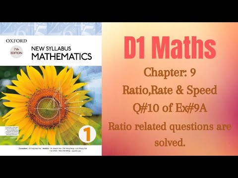 Exercise 9A Question number 10 D1 Maths || Chapter 9 || O-levels|| D1 || 7th edition