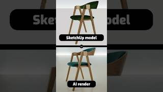 Render your SketchUp furniture concepts in 10 seconds using AI #sketchuprender  #sketchup #ai
