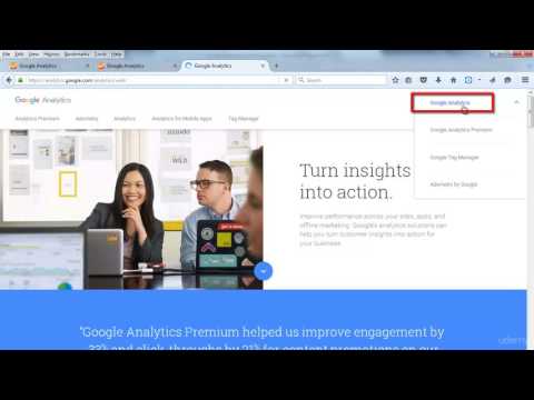 Logging into the Google Analytics Interface