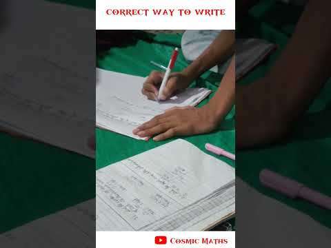 likhne ka sahi tarika . #maths #shorts #viral #trendingshorts #education #exampreparation