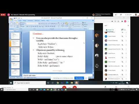 Classes and object in Advanced Web Technologies