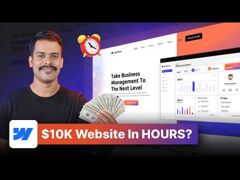 How to Build a $10K SaaS Website with Webflow (Using a Template!)