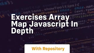 Exercises array map javascript in depth
