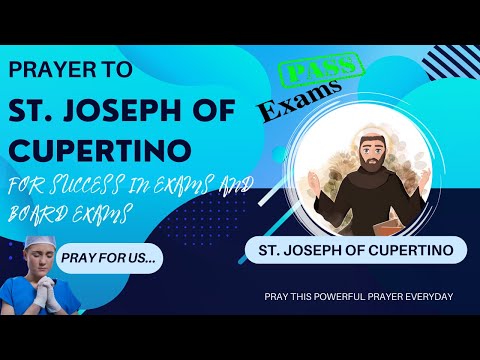 For Students: Prayers to St. Joseph of Cupertino for Success in School, Exams, & Board Examinations.