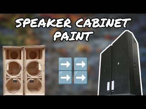 SPEAKER पर दानेदार कलर कैसे किया जाता है// HOW TO PAINT SPEAKER CABINET