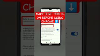 Chrome Android Safe Settings: Don't Browse Until You Enable This‼️#ChromeAndroid #SafeBrowsing