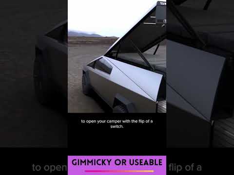Gimmicky or useful? Cybertruck #tesla #cybertruck #carshorts