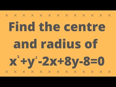 Year 1 / AS Maths - Find the Centre and Radius of a Circle by Completing the Square.