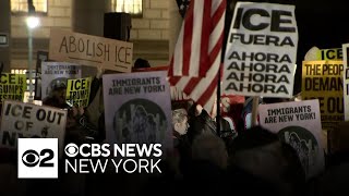 New Yorkers gather to protest deadly Minneapolis ICE shooting