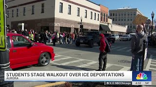 Chicago-area students walk out from class to protest Trump policies