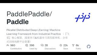 GitHub - PaddlePaddle/Paddle: PArallel Distributed Deep LEarning: Machine Learning Framework from...