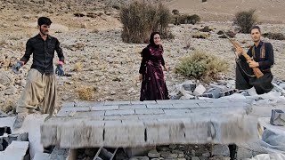 Romantic nomadic life, from building home to love Ramin to Zainab ♥