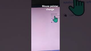 Mouse pointer change #computer
