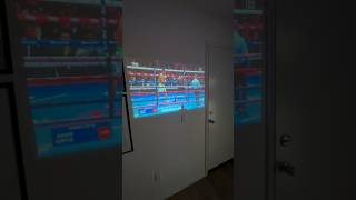 My new projector 📽️ to watch the fight today