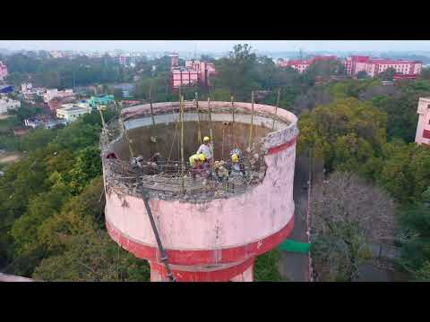 Water Tank demolition at IIT (ISM) Dhanbad