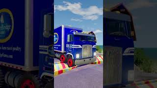 Trucks and Cars vs Speed Bumps #479 | BeamNG.drive
