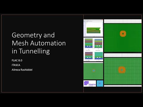 Geometry and Mesh generation with FISH language in FLAC software (Automate Geometry)