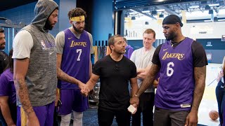 LeBron James and Anthony Davis Magic While Being Guarded