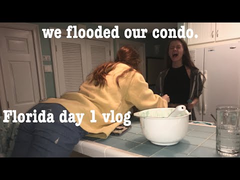WE FLOODED OUR CONDO. (no clickbait, watch until the end)-Florida Day 1