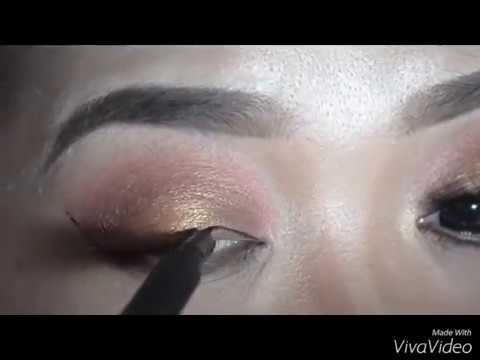 Golden Halo Eye Makeup Using Venice Palette from Inez Cosmetics