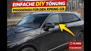 Solarplexius Auto Sonnenschutz (ohne Folie) für den XPENG G9, tönen Sie ihre  Scheiben selbst