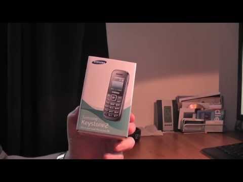 Samsung keystone 2 (GT-E1200) mobile phone unboxing