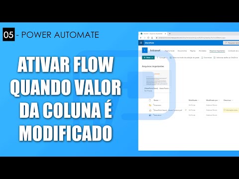 Executar flow quando coluna  é modificada