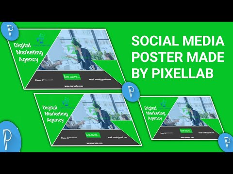 Create Stunning Social Media Posters Using PixelLab | Digital Marketing Design Tutorial. #pixellab