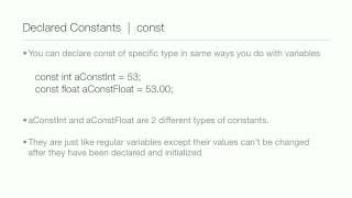 Objective-C Tutorial - Lesson 7: Part 1: Constants