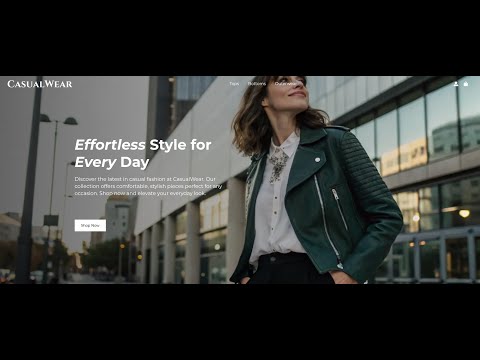 New Clothing Store Website Preview – Clean UI & Smart Features
