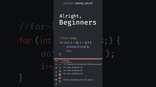 for loop in 44 Seconds #coding #java