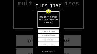 Javascript Promises Quiz - Part 2 - #javascript  #webdevelopment