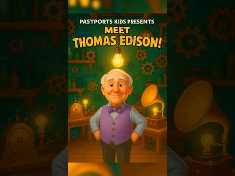 Meet Thomas Edison 💡 | Who Was Thomas Edison? | PastPorts Kids #thomasedison #lightbulb  #inventor