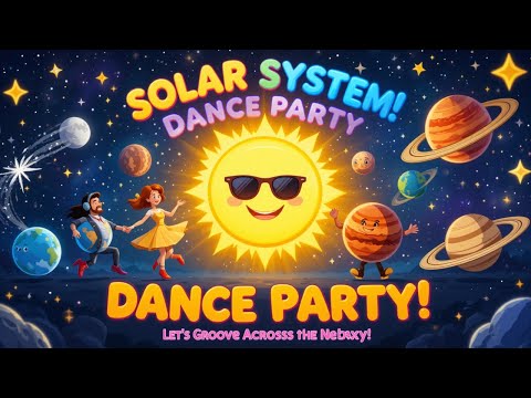 Solar System Dance Party! |Learn Planets Name With Us|Kids Nursery Rhyme