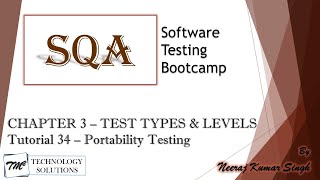 Software Testing Bootcamp | Portability Testing | Adaptability Testing | Software Testing Tutorials