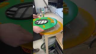 Super quick glue up of this business logo 🙂#businesslogodesign #scrollsaw #gaelic #logoshop