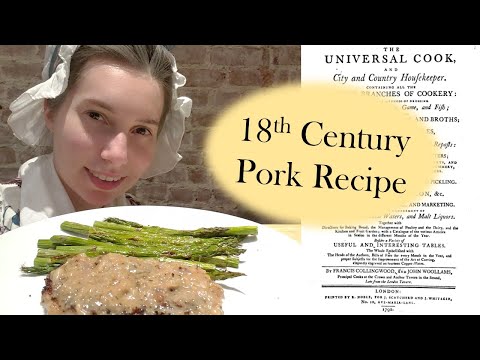 Pork Cutlets in Shallot Gravy - 18th Century Cooking in Costume