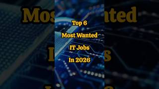 Top 6 IT Jobs in 2026 | Future Tech Careers #shorts